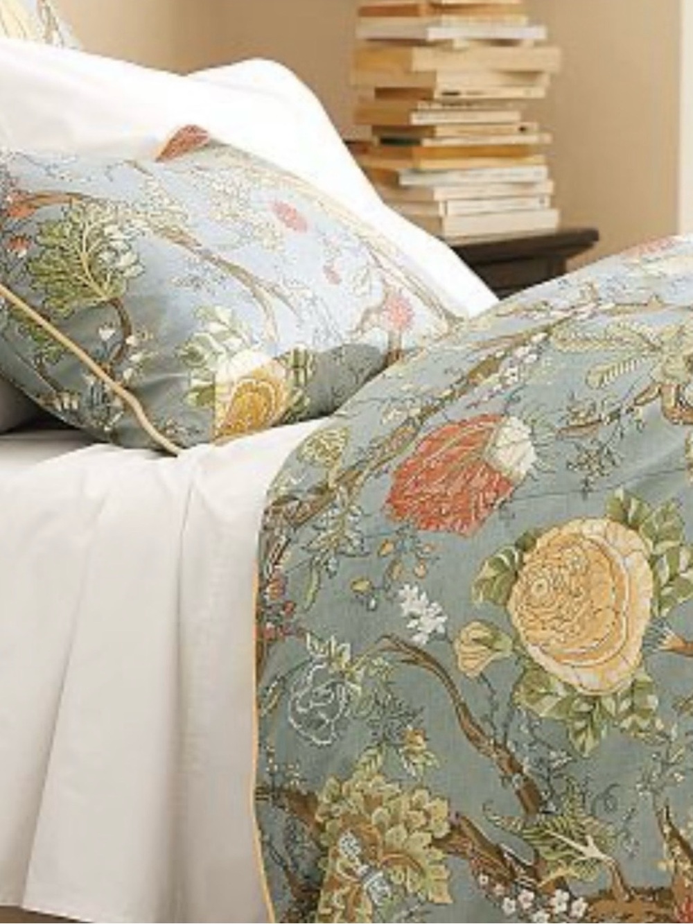 Pottery Barn Wells Palampore Full Queen Duvet and Shams